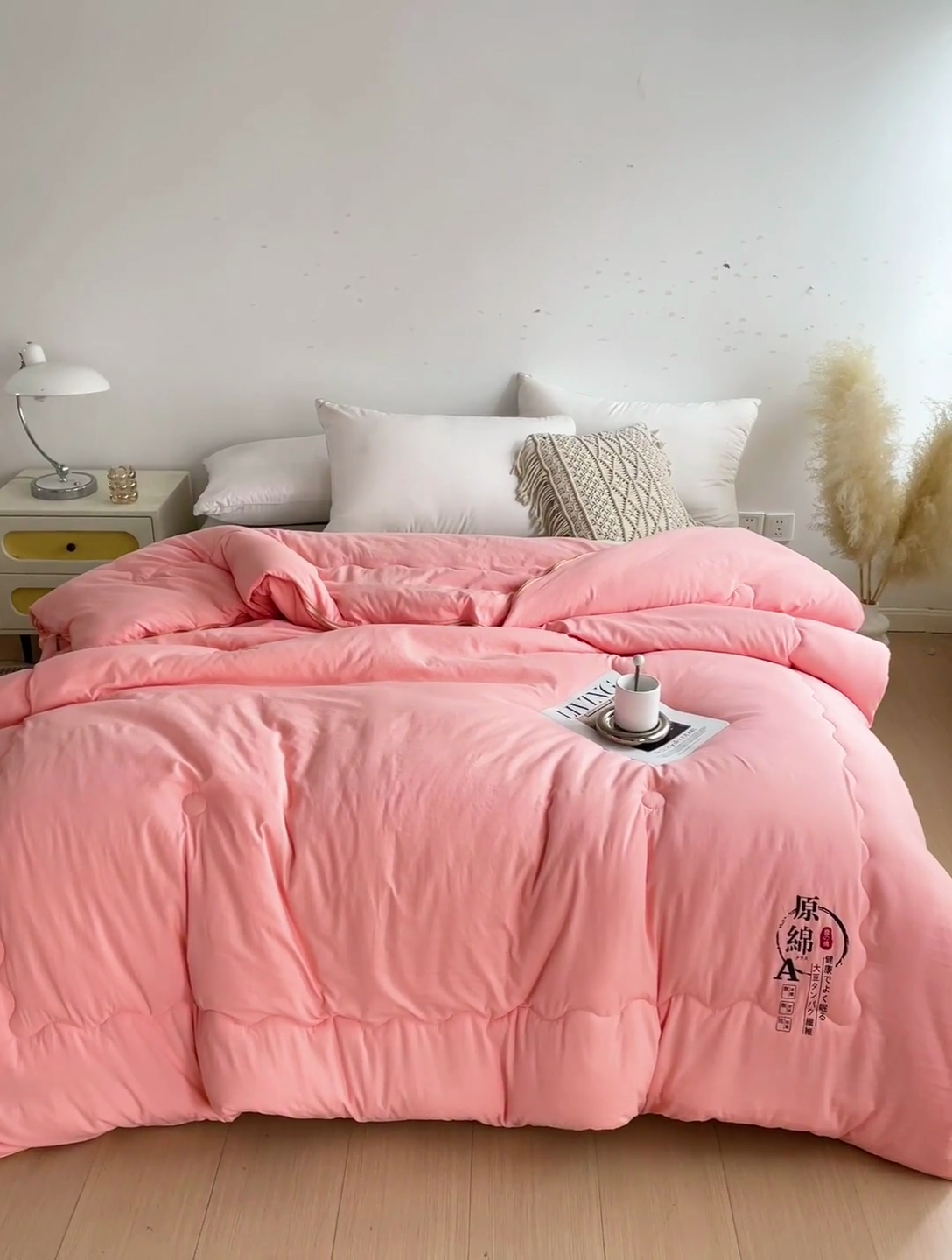 91家纺网 家纺一手货源 找家纺 思雅庭 2025新款水洗棉大豆纤维子母被  春秋被 夏被 四季被 被子被芯 玉色