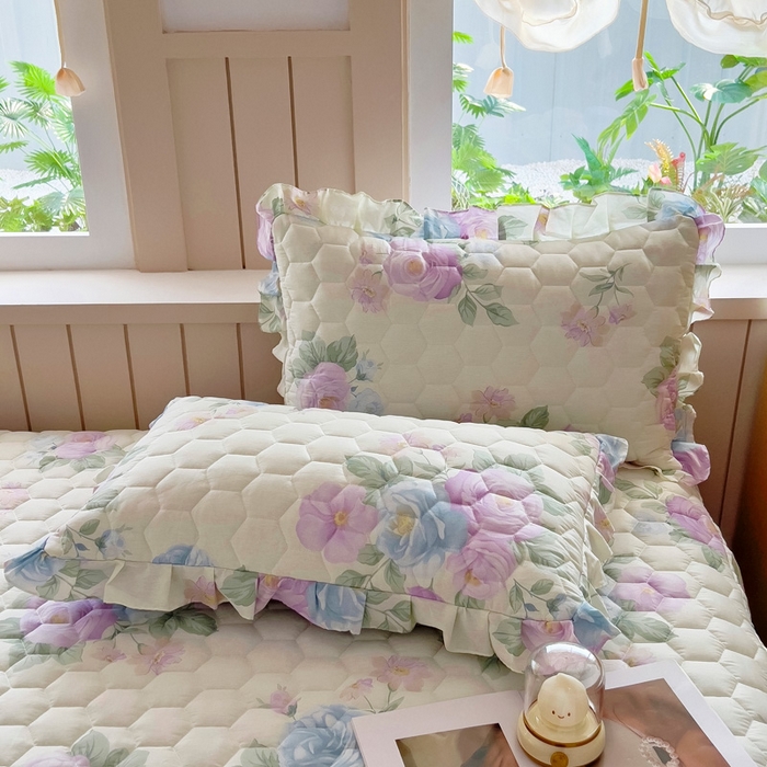 91家纺网 家纺一手货源 找家纺 （总）2025新款全棉夹棉床裙全棉床裙