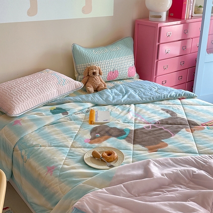 91家纺网 家纺一手货源 找家纺 （总）美乐迪家纺2025新款凉感丝乳胶凉席夏被夏凉被空调被