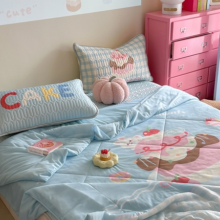 91家纺网 家纺一手货源 找家纺 （总）美乐迪家纺2025新款凉感丝乳胶凉席夏被夏凉被空调被