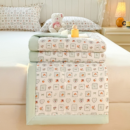 大世界被王 2025新款有氧纱印花夏被被子被芯 萌趣绘梦