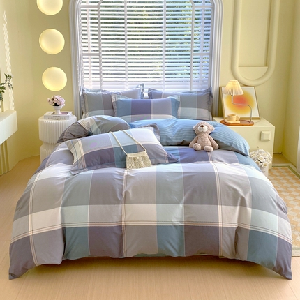 星期三家纺 2025年3月新款铂金全棉13372四件套（加老板微信有会员价）（加微信有会员价） 嘉宇格-兰