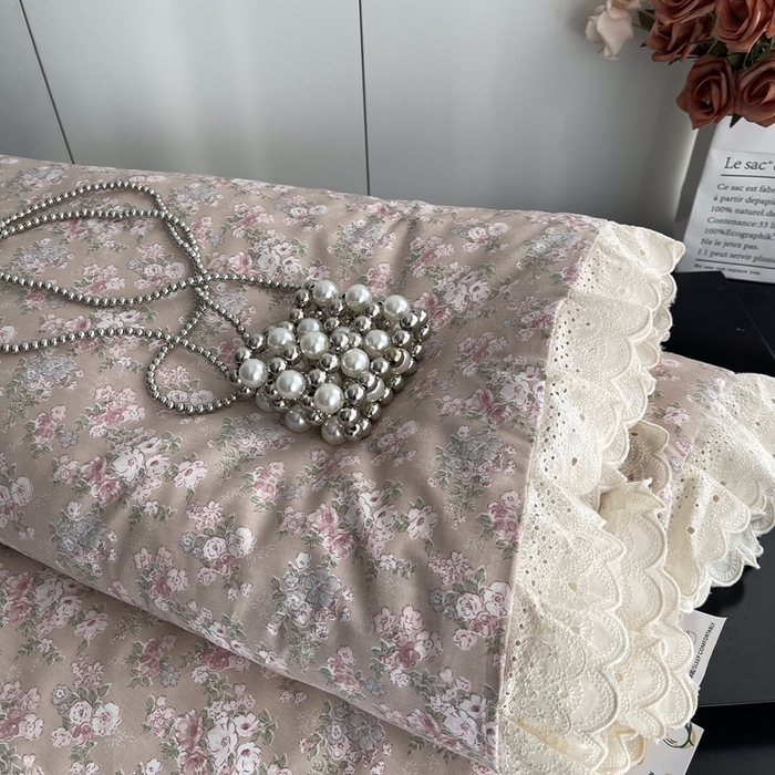 91家纺网 家纺一手货源 找家纺 莱豫2025新款法式纯棉夏被春秋被 花海玉