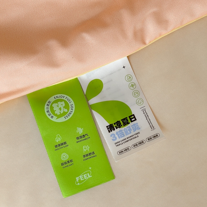 91家纺网 家纺一手货源 找家纺 大彩家居 2025新款凉感丝大版数码印花夏凉被 荷韵-桔