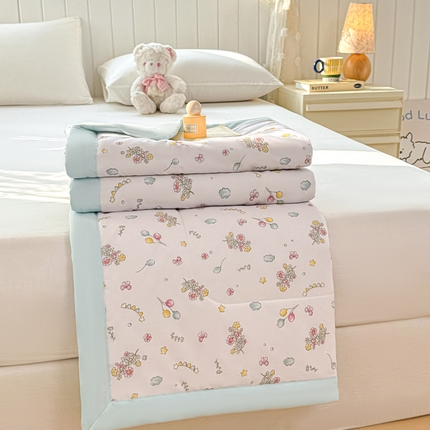 大世界被王 2025新款有氧纱印花夏被被子被芯 绿意盎然