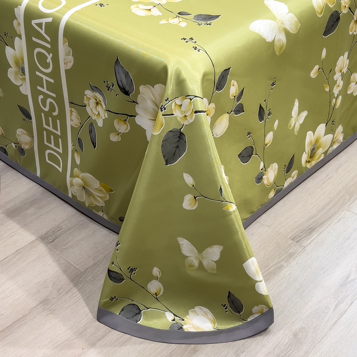 91家纺网 家纺一手货源 找家纺 许林 2025新款冰丝凉席床单款凉席三件套-小树梨