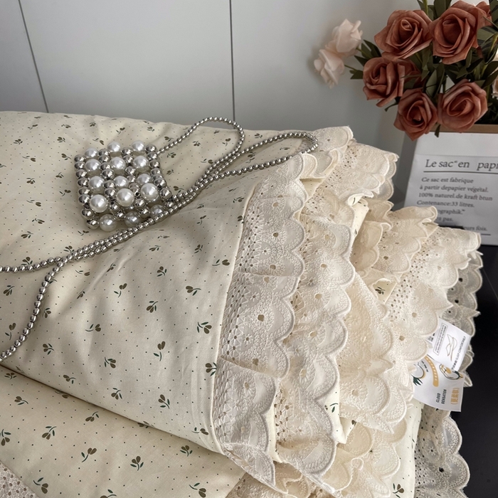 91家纺网 家纺一手货源 找家纺 莱豫2025新款法式纯棉夏被春秋被 蜜芽米