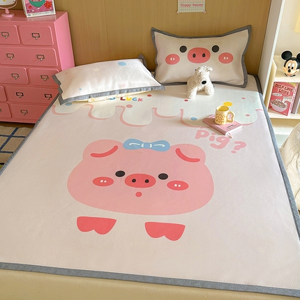 91家纺网 家纺一手货源 找家纺 （总）昊川家纺 2025新款大版数码印花碳光冰丝席