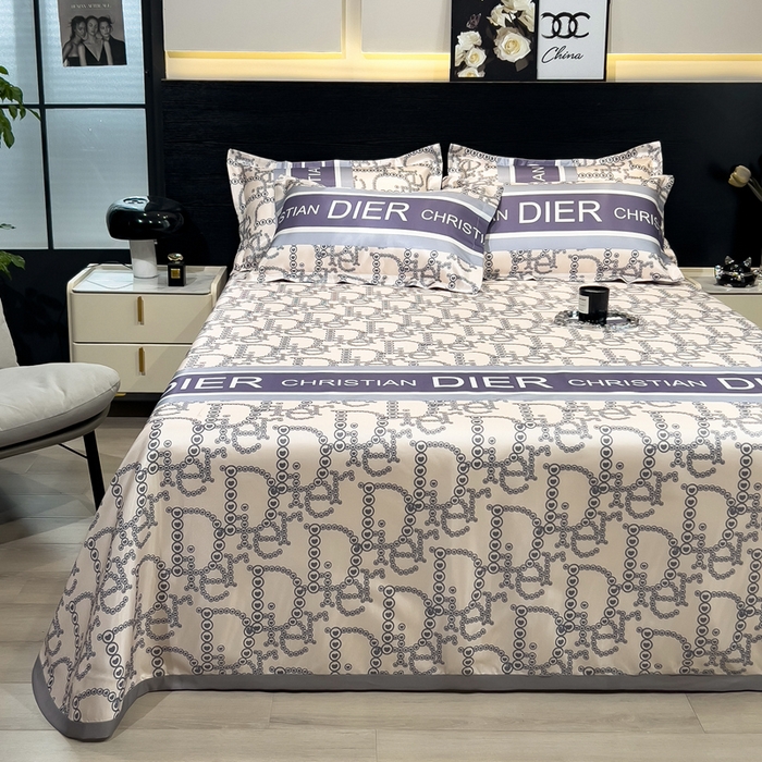 91家纺网 家纺一手货源 找家纺 许林 2026新款冰丝凉席床单款凉席三件套-达芙妮