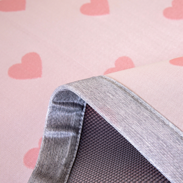 91家纺网 家纺一手货源 找家纺 凌云 2025新款学生宿舍提花凉感冰丝席 甜心-粉