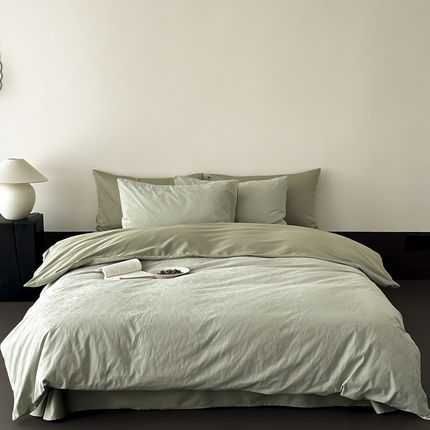 玉宇阁2025新款100S色织空气大提花全棉四件套-苏莉的春天 苏莉的春天-暮光森林