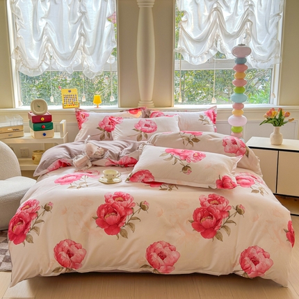 91家纺网 家纺一手货源 找家纺 （总）佑佳家纺 2025年新款铂金棉芦荟棉学生三件套四件套 单被套 单枕套「支持定做各种尺寸」