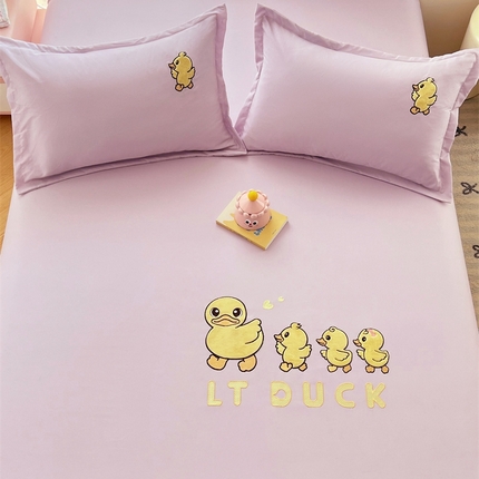 91家纺网 家纺一手货源 找家纺 （总）圣比熊 2025新款贴布绣针织棉双层纱枕套