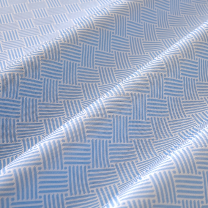 91家纺网 家纺一手货源 找家纺 凌云 2025新款学生宿舍提花凉感冰丝席 菱格-蓝