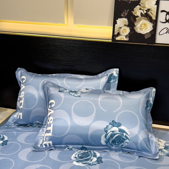 91家纺网 家纺一手货源 找家纺 许林 2025新款冰丝凉席床单款凉席三件套-雨桐