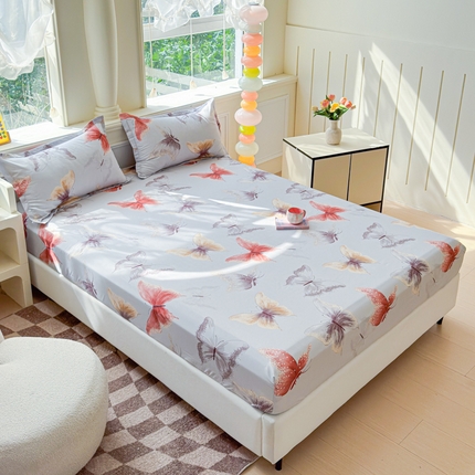 91家纺网 家纺一手货源 找家纺 （总）佑佳家纺 2025年新款铂金棉芦荟棉单床笠，有配套枕套「支持定制各种尺寸」