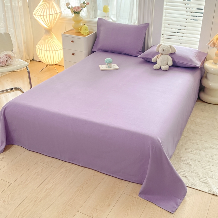 91家纺网 家纺一手货源 找家纺 米柳2025新款原棉老粗布凉席系列 香芋紫