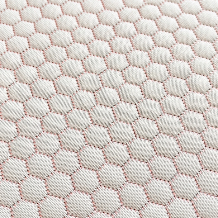 91家纺网 家纺一手货源 找家纺 卡伦2025新款凉感丝凉豆豆凉席床笠提花系列 凉豆豆-南瓜粉