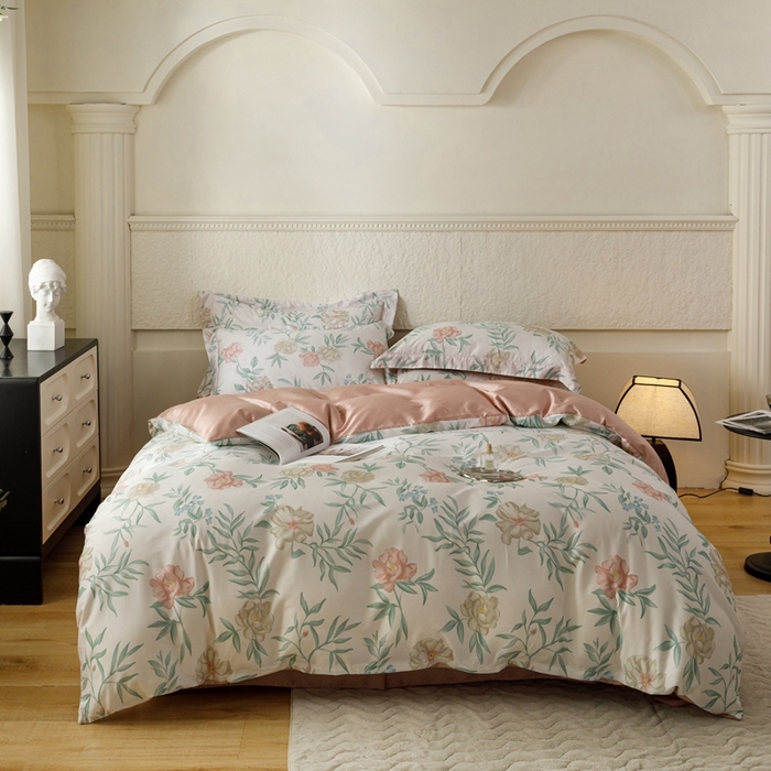 91家纺网 家纺一手货源 找家纺 金奇达2025新款【东方诗意】-轻氧水光莱赛尔（标准号全网控价（折后券后）不低于268） 谢莲花晨