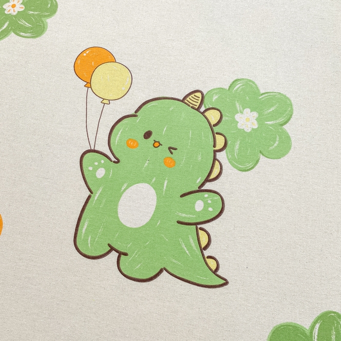 91家纺网 家纺一手货源 找家纺 米柳2025新款原棉老粗布凉席系列 小恐龙