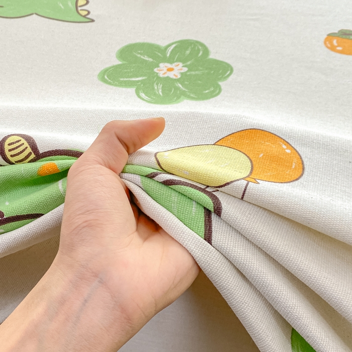 91家纺网 家纺一手货源 找家纺 米柳2025新款原棉老粗布凉席系列 小恐龙