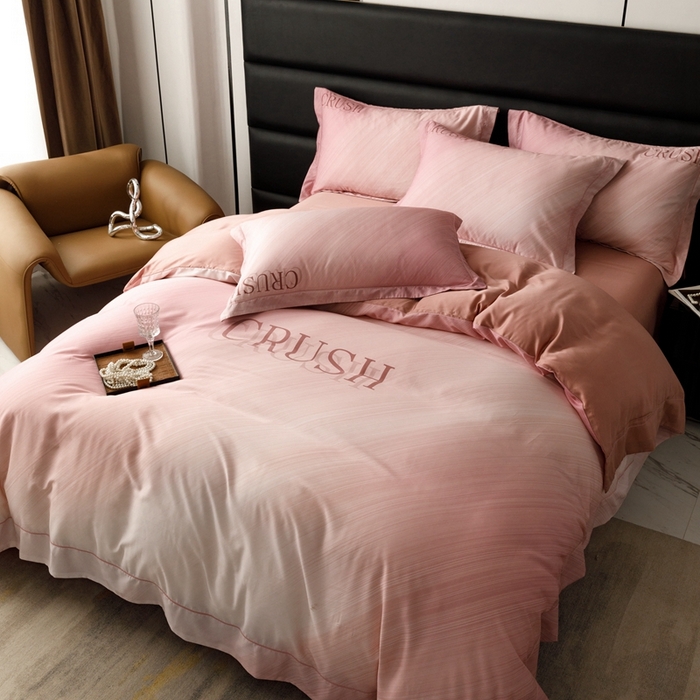 91家纺网 家纺一手货源 找家纺 金奇达2025新款【露娜】-轻氧水光天丝棉四件套（标准号全网控价（折后券后）不低于298元） 露娜-优雅粉