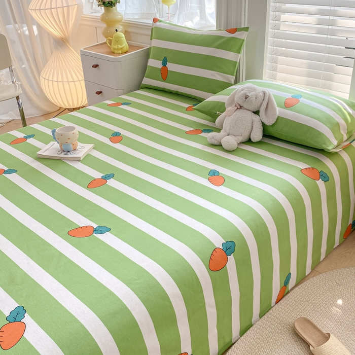 91家纺网 家纺一手货源 找家纺 米柳2025新款原棉老粗布凉席系列 条纹萝卜