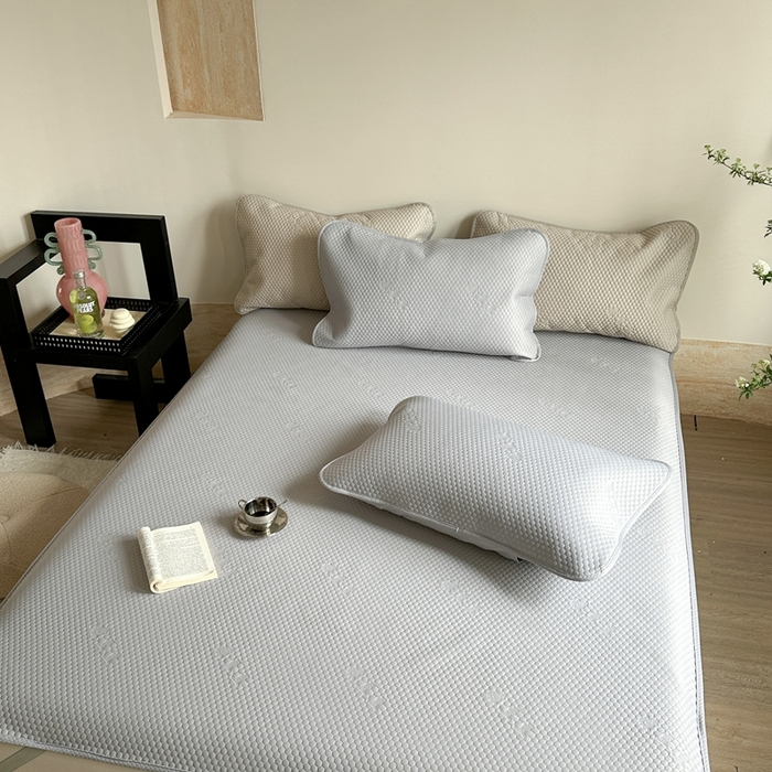 91家纺网 家纺一手货源 找家纺 （总）凉百百 2025新款3D豆豆凉感凉席系列-小米粒