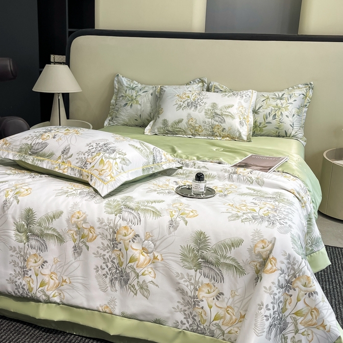 91家纺网 家纺一手货源 找家纺 （总）佳品居 2025新款直播水洗天丝夏被冰丝夏凉被空调被四件套