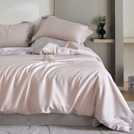 91家纺网 家纺一手货源 找家纺 （总）金奇达2025新款【可芙】-轻氧水光天丝棉四件套（标准号全网控价（折后券后）不低于238元）