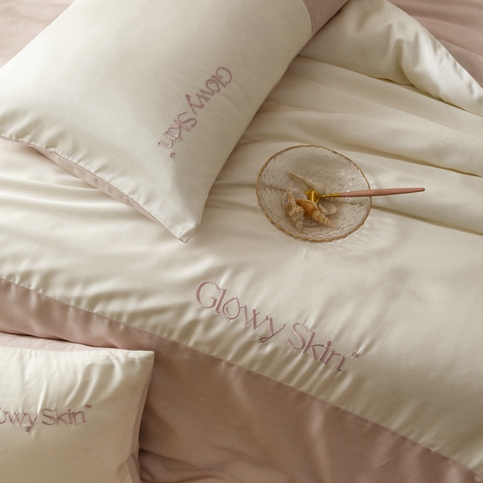 91家纺网 家纺一手货源 找家纺 金奇达2025新款【黛拉】-茧养莱赛尔四件套（标准号全网控价（折后券后）不低于228元） 黛拉-香草粉