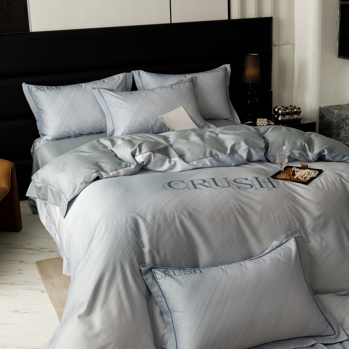 91家纺网 家纺一手货源 找家纺 金奇达2025新款【露娜】-轻氧水光天丝棉四件套（标准号全网控价（折后券后）不低于298元） 露娜-名望蓝