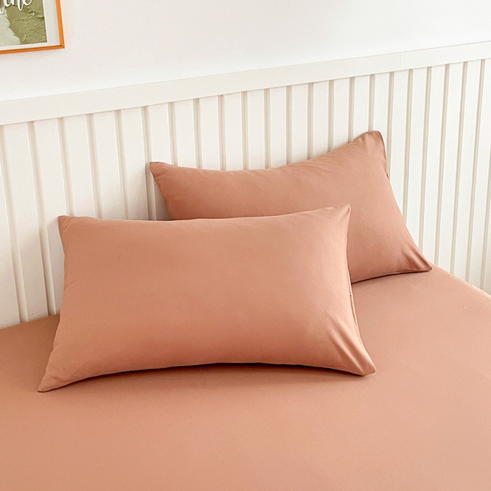 91家纺网 家纺一手货源 找家纺 芯元素 2025新款针织双层纱印花床笠 丝雾棕