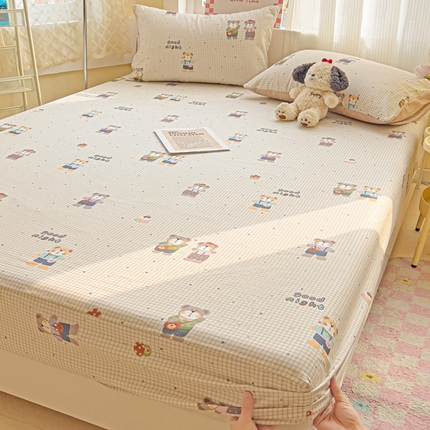 91家纺网 家纺一手货源 找家纺 （总）棉生活家纺 2025新款ins全棉小清新系列单品床笠