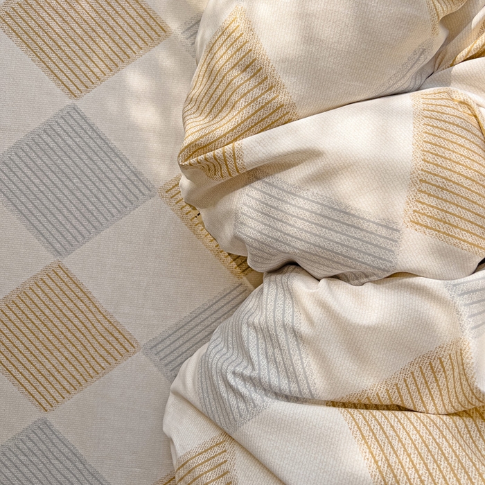 91家纺网 家纺一手货源 找家纺 棉生活家纺 2025新款ins全棉小清新系列四件套 瑞吉斯