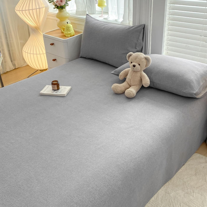 91家纺网 家纺一手货源 找家纺 米柳2025新款原棉老粗布凉席系列 梦境灰