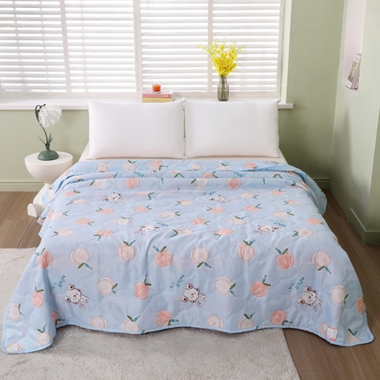 太阳树家纺 2025钻石绒便宜夏被夏凉被空调被超声波压花礼品直播供应链引流爆款 盛夏果实