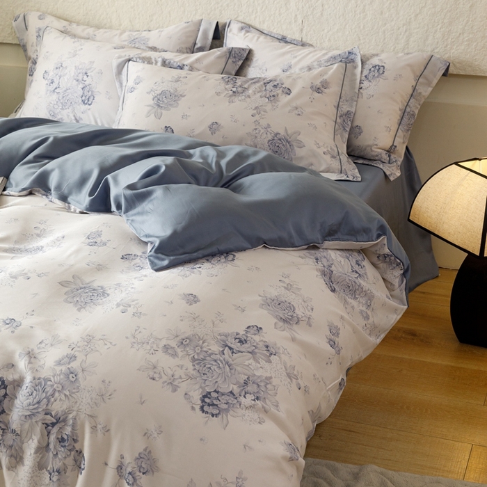 91家纺网 家纺一手货源 找家纺 金奇达2025新款【东方诗意】-轻氧水光莱赛尔（标准号全网控价（折后券后）不低于268） 蓝郁