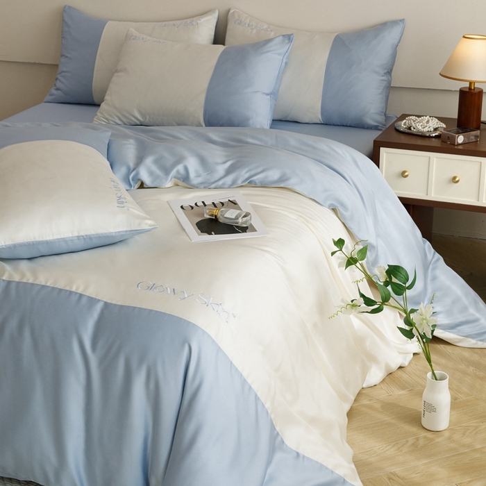 91家纺网 家纺一手货源 找家纺 （总）金奇达2025新款【黛拉】-茧养莱赛尔四件套（标准号全网控价（折后券后）不低于228元）