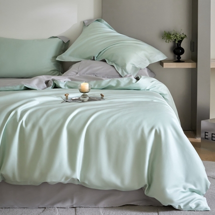 91家纺网 家纺一手货源 找家纺 （总）金奇达2025新款【可芙】-轻氧水光天丝棉四件套（标准号全网控价（折后券后）不低于238元）