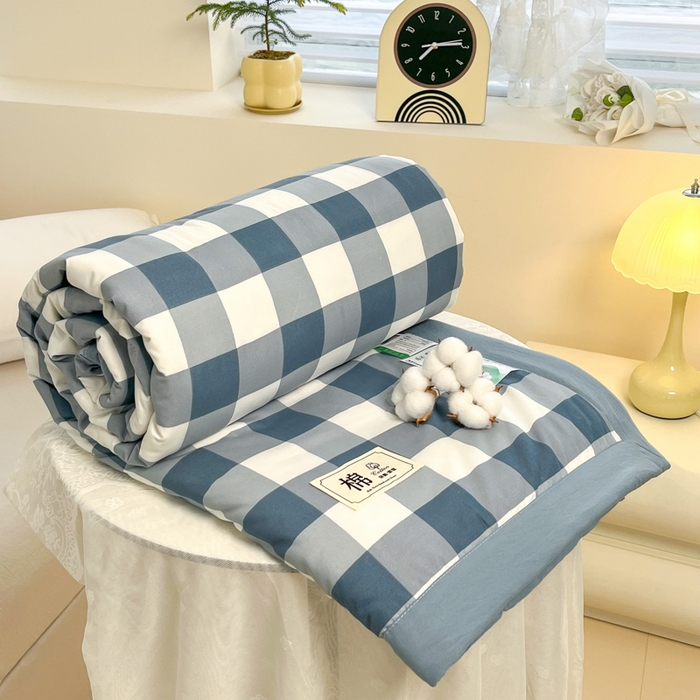 91家纺网 家纺一手货源 找家纺 爱宝被业 2025新款无印风新疆棉花夏被 100%新疆棉花 云舒