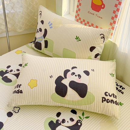 91家纺网 家纺一手货源 找家纺 （总）棉生活家纺 2025新款ins全棉小清新系列单品枕套