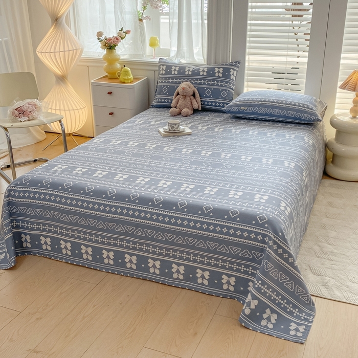 91家纺网 家纺一手货源 找家纺 米柳2025新款原棉老粗布凉席系列 休闲格调