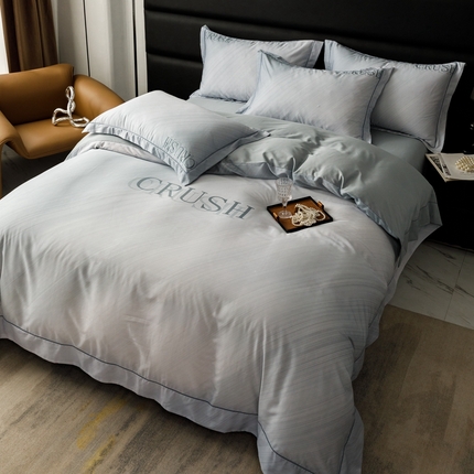 金奇达2025新款【露娜】-轻氧水光天丝棉四件套（标准号全网控价（折后券后）不低于298元） 露娜-名望蓝