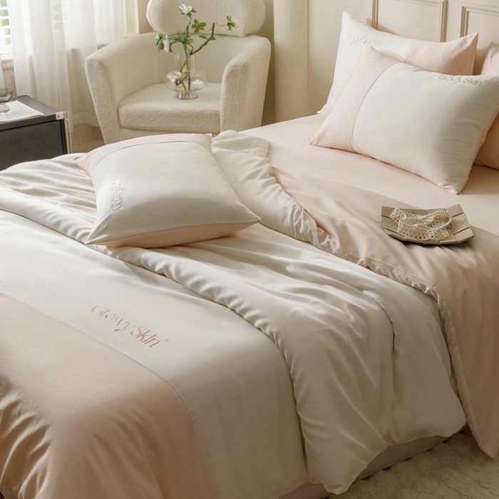 91家纺网 家纺一手货源 找家纺 金奇达2025新款【黛拉】-茧养莱赛尔四件套（标准号全网控价（折后券后）不低于228元） 黛拉-荷塘玉