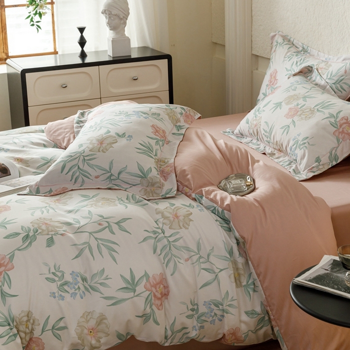 91家纺网 家纺一手货源 找家纺 金奇达2025新款【东方诗意】-轻氧水光莱赛尔（标准号全网控价（折后券后）不低于268） 谢莲花晨