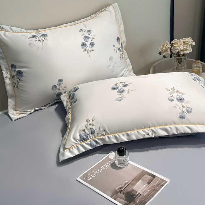 91家纺网 家纺一手货源 找家纺 佳品居 2025新款直播水洗天丝夏被冰丝夏凉被空调被四件套 可可