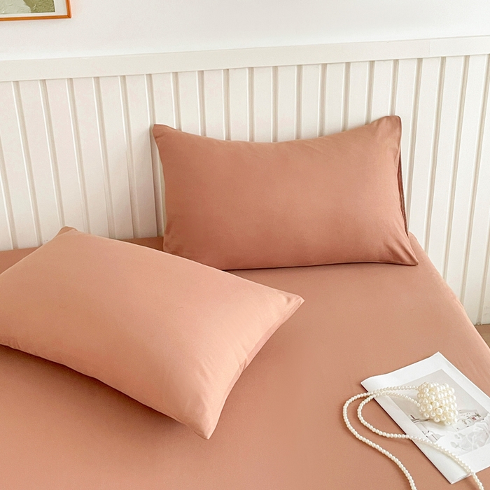 91家纺网 家纺一手货源 找家纺 芯元素 2025新款针织双层纱印花床笠 丝雾棕