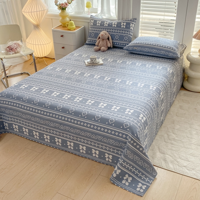 91家纺网 家纺一手货源 找家纺 米柳2025新款原棉老粗布凉席系列 休闲格调