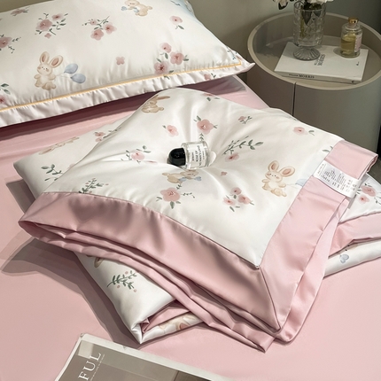 91家纺网 家纺一手货源 找家纺 （总）佳品居 2025新款直播水洗天丝夏被冰丝夏凉被空调被四件套